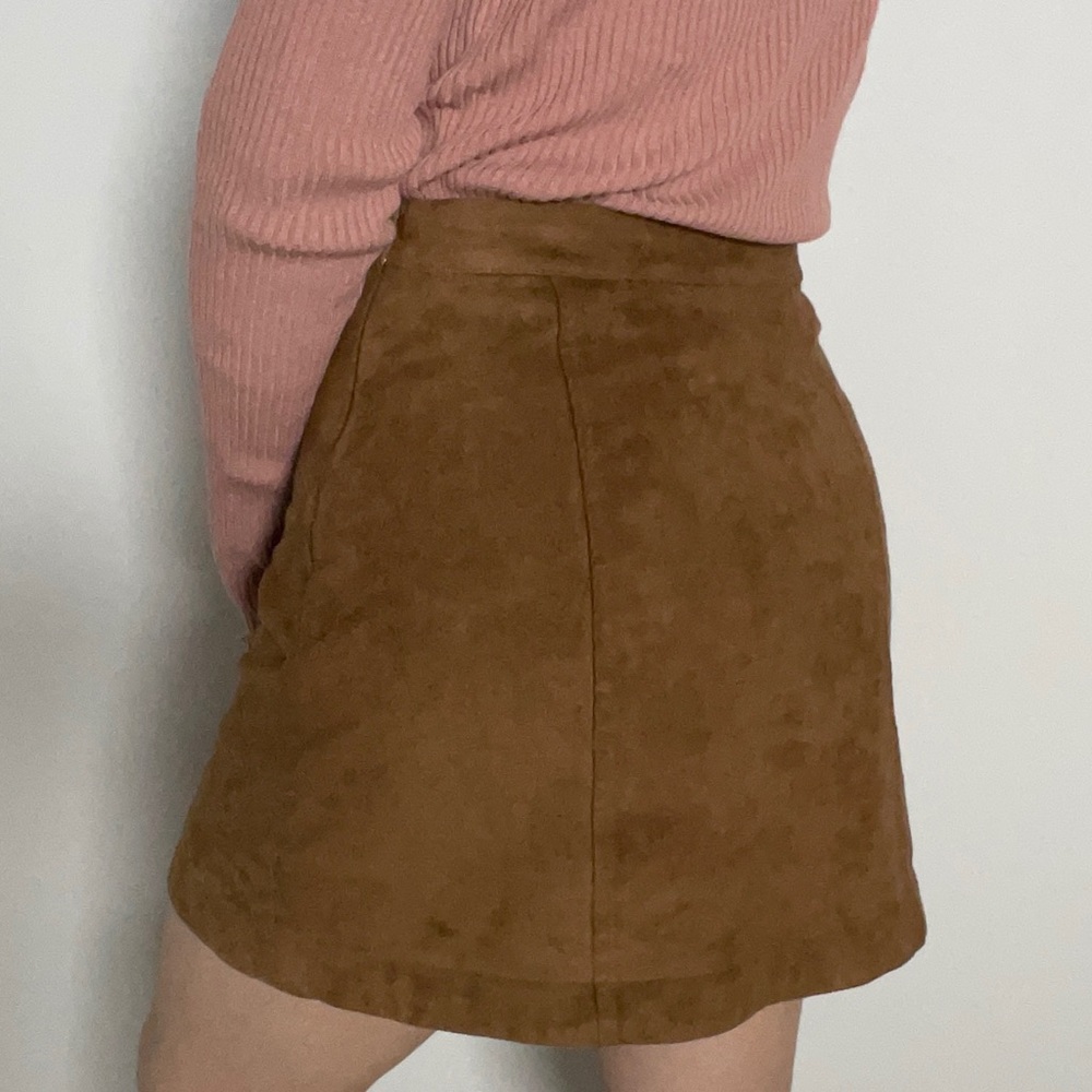 Abercrombie & Fitch Brown Suede Mini Skirt Size 4